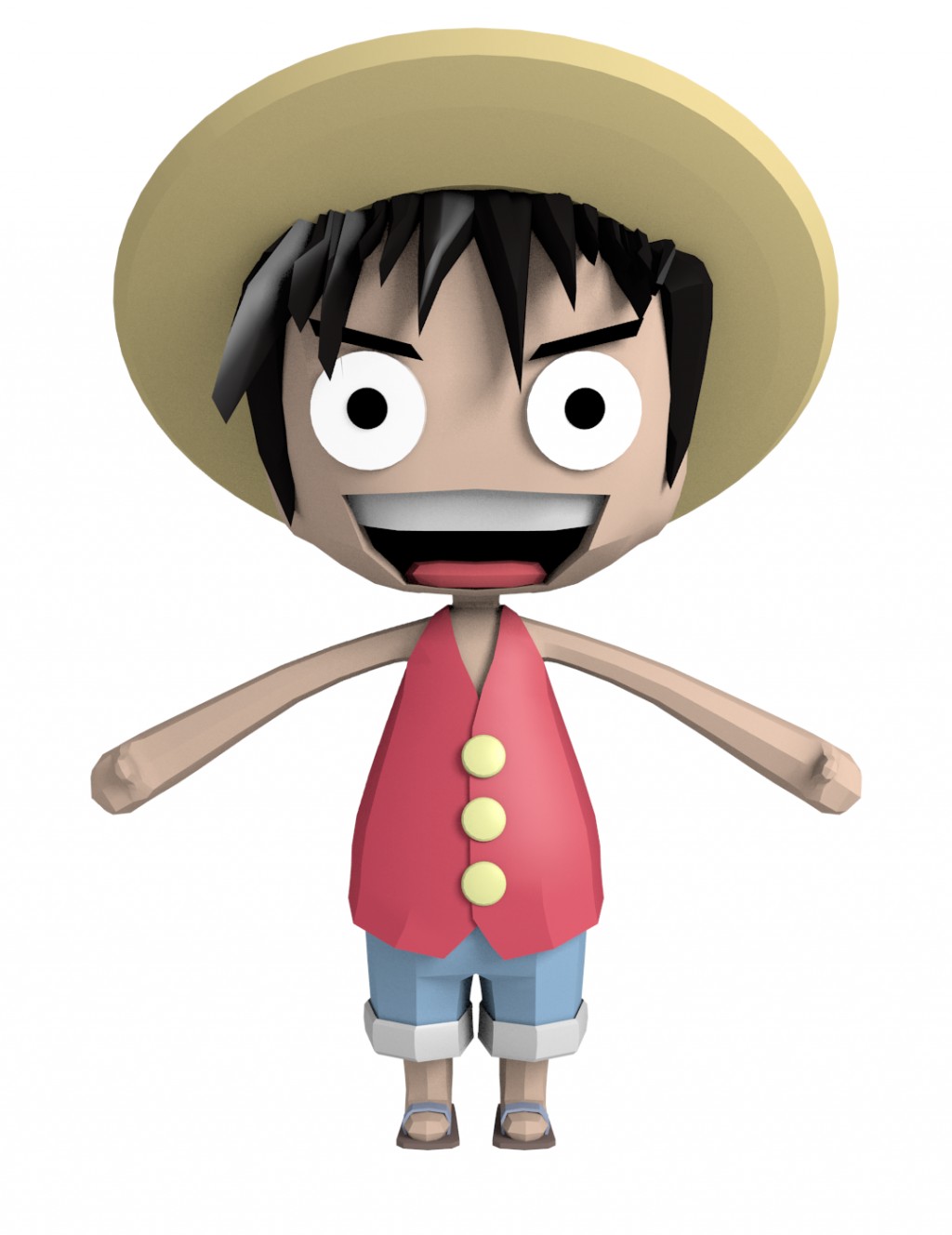Luffy (Rigged) preview image 1